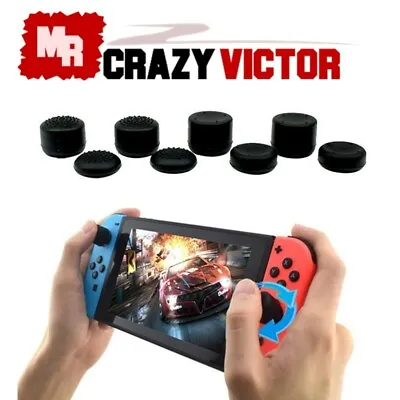 8Pcs Silicone Thumb Stick Grip Joystick Cap Cover For Nintendo Switch Joy-Con • $6.95