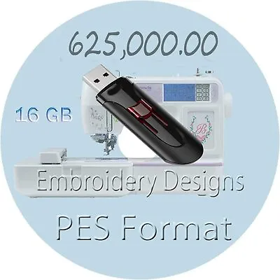 Embroidery Designs 550000+ PES Format Characters Embroidery Design For Brother  • $58.99