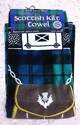 Black Watch Tartan Kilt Towel • £17.99