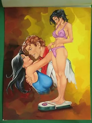 Sexy Babes Breasts Leggy Fuego De Juventud #29 Original Mexican Cover Art • $199.99