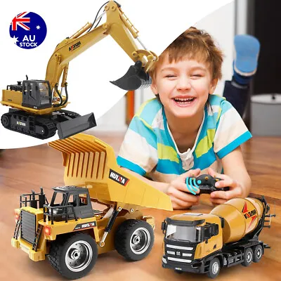 Remote Control Excavator Digger Construction RC Truck Vehicle Toys Kids BestGift • $36.49