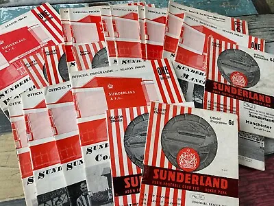 Sunderland HOME Programmes 1950s 1960s League & Cup • £2