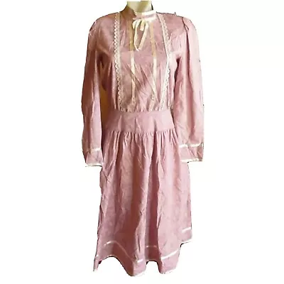 NOS 10 Vintage 1980's GUNNE SAX FESTIVAL HIPPY PEASANT PRAIRIE DRESS 722049 • $72.17