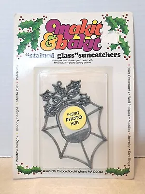 Makit & Bakit Crystals Suncatcher 'Stained Glass' Christmas Photo Frame Form NIP • $11.25