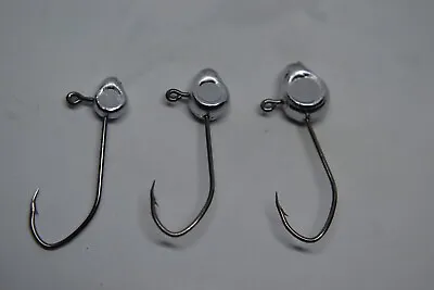 1/321/161/8 Big Eye Minnow No Collar Jig Head Mustad #4 Jig Tying • $20