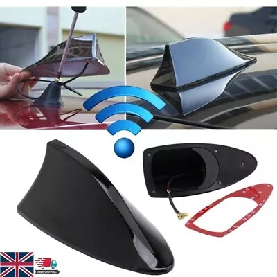 £5.85 • Buy Universal Car Roof Aerial Radio AM/FM Signal Shark Fin Antenna Ariel Arial Black