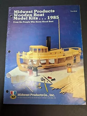 Vintage 1985 Midwest Products Co. Wooden Boat Models Catalog *free Ship* • $28.95