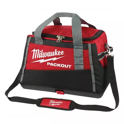 Milwaukee PACKOUT Tool Bag 20-Inch Polyester Shoulder Strap Zippered Top Red • $87.38