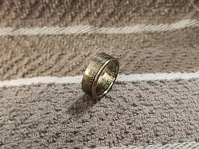 Minnesota Handcrafted Washington Quarters Coin Ring Size 7 1/2  2005 • $16.50