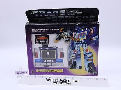 Soundwave & Buzzsaw W/ BOX 1984 Vintage Hasbro G1 Transformers Action Figure • $384.16