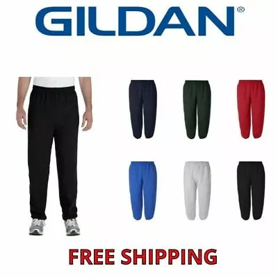 GILDAN Heavy Blend Men's Fleece Premium Sweatpants Sweat Pants S-2XL 18200 • $18.99