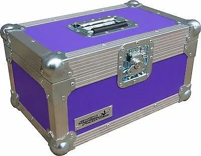 £79.21 • Buy 7  Single 200 Swan Flight Case Vinyl Record Box (Purple Rigid PVC)