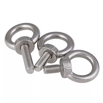 Marine Grade Lifting Eye Bolts Ring EyeboltsA2 Stainless Steel Eyelet Screws • £255.59