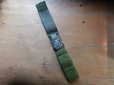 Military Rigger Cuff Watch Band Covered OD Green 1.5 Webbing Universal Tactical • $15