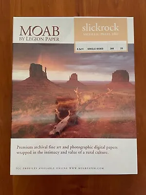 Moab Slickrock Metallic Pearl 260 8.5x11 • $29