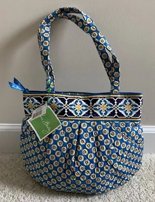 Vera Bradley Yellow Blue Morgan Satchel Riviera Blue • $45.99