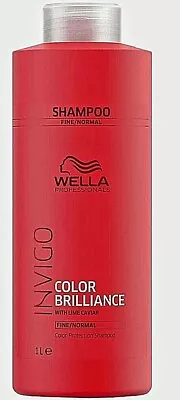 £18.99 • Buy Wella Professionals Brilliance INVIGO Shampoo Fine Normal Hair 1000ml 