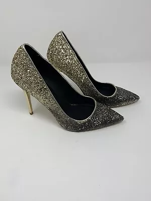 Shi By JOURNEYS Women’s Olala Gold Glitter Pointed Toe Heels Size 8 • $20