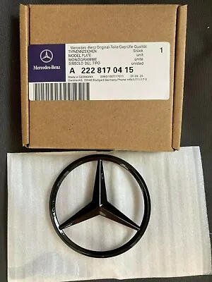 $49.99 • Buy Rear Boot Trunk Star Badge Mercedes Benz A Class W176 Gloss Black Emblem