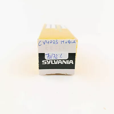 1 X E82cc / Cv4003 Tube. Mullard Production. Sylvania Branded.box Plates Ck  Ena • $143.99