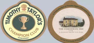 Taylor (Timothy) Keighley Yorkshire No.356 Beermat Coaster Bierdeckel SousBock • £0.99