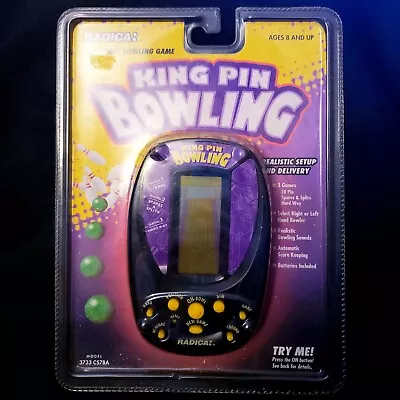 Vintage King Pin Bowling Electronic **Untested** Handheld Game Tiger Radica NOS • $21.59