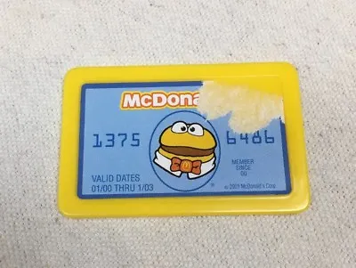 2001 McDonald's Cash Register Replacement Pretend Play Credit Card • $9.99