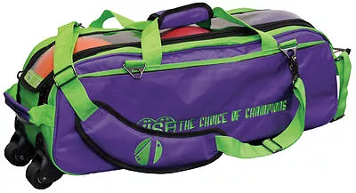 Vise Purple/Green 3 Ball Tote Bowling Bag • $89.95