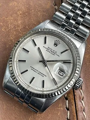 Gents Vintage 1978 36mm Rolex 1601 Date Just With Sigma Dial & White Gold Bezel. • £3350