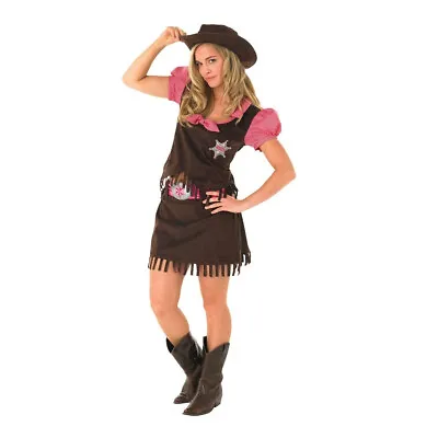 £12.99 • Buy COWGIRL COSTUME - Fancy Dress- Wild West American Cowboy & Indian Western Party