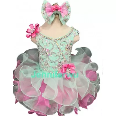 Jenniferwu New Born Baby Girls Short Cupcake Pageant Dresses Princess Dress • $118.15