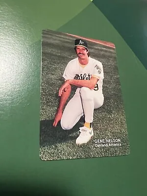 1989 Mothers Cookies Oakland Athletics #26 Gene Nelson Baseball Card A’s • $1.59