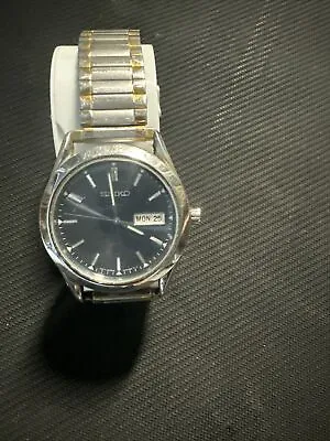 Vintage Mens Seiko Watch Gold Silver • $29