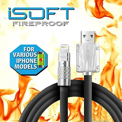 USB Cable For IPhone 14 13 12 11 XR XS 8 SE IPad ISOFT Fast Charging Charger • £8.99