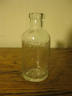 VINTAGE MINI  LISTERINE BOTTLE Lambert  Pharmacal  Co. Glass Medicine 3.25” • $4.95