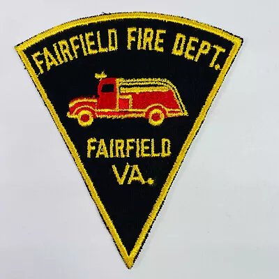 $15.19 • Buy Fairfield Fire Department Virginia VA Patch D2