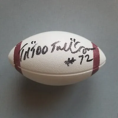 Ed  Too Tall  Jones Autograph On Mini Football (Company Logo) • $10