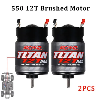 2PCS RC 550 12T Brushed Motors Replacement For 1/10 Remote Control RC Car Z8O7 • $19.98