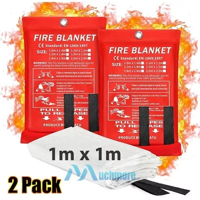 Emergency Fiberglass Fire Blanket Fire Extinguisher Flame Retardant 39  X 39  • $24.99