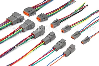 6  Assembled Deutsch DTM 2346812 Pin 16 18 & 20 AWG  Waterproof Connector • $11.99