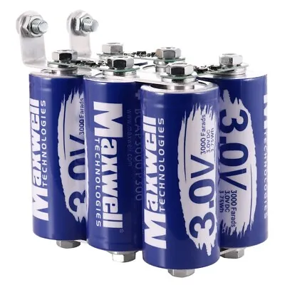 Maxwell Durablue 18V 500F Super Audio Capacitor Battery 6pcs 3.0V 3000Farads • $290