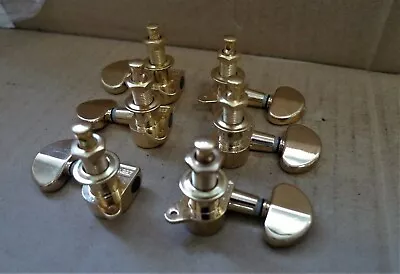 6 IBANEZ TUNING KEYS DIE CAST GOLD GROVER STYLE BUTTON 3 + 3 From PM2AA Metheny • $19.99