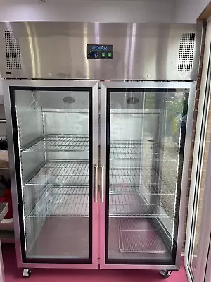 £550 • Buy Polar G-Series Upright Double Door Gastro Display Fridge 1200 Ltr-