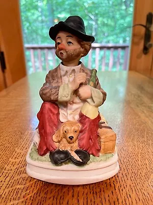 Vintage Waco Melody In Motion Animated Whistling Willie Hobo Clown With Dog. • $44.99