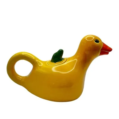 Vintage Yellow Duck With Green Frog Lid Teapot Made In Japan Vandor Imports 10 L • $17.12