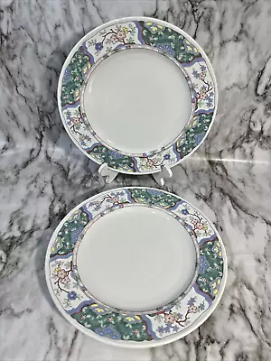 2 Mikasa (Provencial) Villa Medici  Salad Plates  Floral 8.25” Japan Pre-owned • $26.95