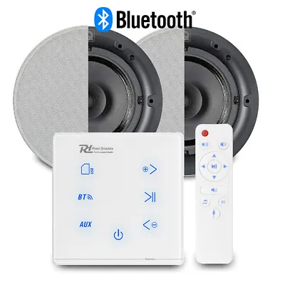 £185 • Buy Bluetooth Ceiling Speaker Set - 2x QI65CB 6.5  And A50W Home Audio Music System