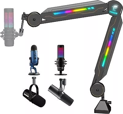 RGB Boom Arm TONOR Adjustable Mic Stand With RGB Light For Gaming T90 • $59.99