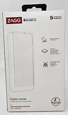 $24.99 • Buy Zagg Fusion Curve Glass-like Feel Screen Protector For Samsung Galaxy S23 Ultra