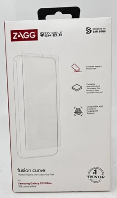 $24.99 • Buy Zagg Fusion Curve Glass-like Feel Screen Protector For Samsung Galaxy S23 Ultra